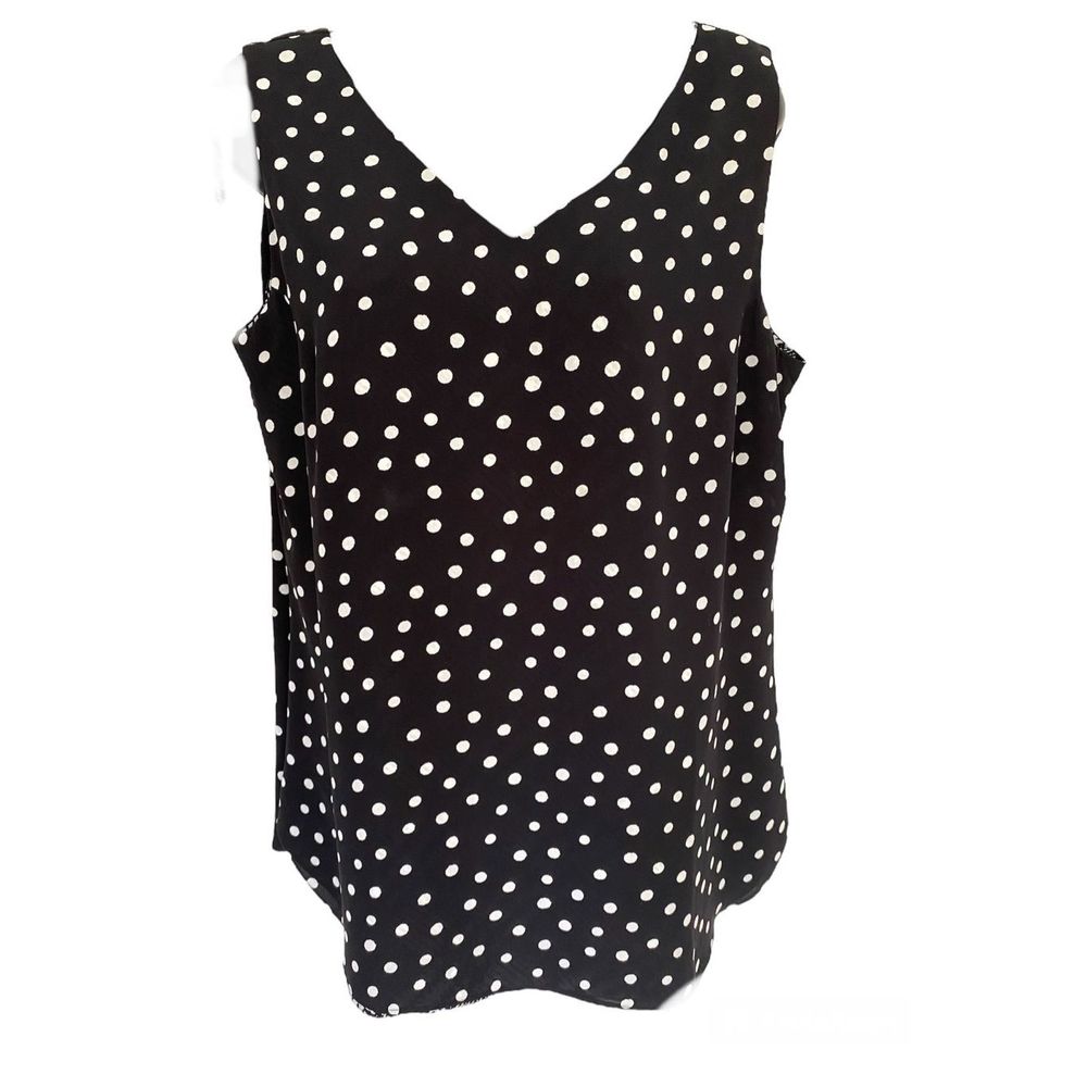 Chico’s Reversible Polka Dot Sleeveless Top